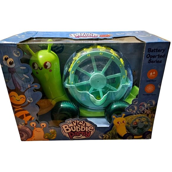 Automatic Snail Bubble Maker Toy For Kids Ages 3+  Battery Operated Series  Leak - Picture 1 of 5